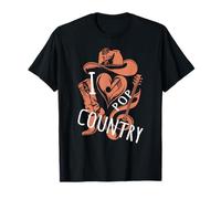I LOVE Country Pop Music - Tween Girls Modern Country Pop Maglietta