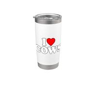 I Love Cows Bicchiere termico in acciaio inox doppia parete