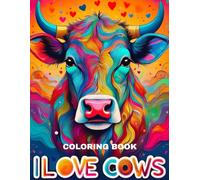 I Love Cows Coloring Book