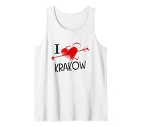 I Love Cracovia Polonia Cuore Polacco Souvenir Canotta