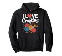 I Love Crafting - Forbici per filati Felpa con Cappuccio