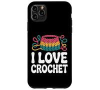 I Love Crochet Yarn Craft Hobby Passion Custodia per iPhone 11 Pro Max