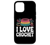 I Love Crochet Yarn Craft Hobby Passion Custodia per iPhone 12/12 Pro