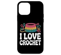 I Love Crochet Yarn Craft Hobby Passion Custodia per iPhone 12 mini