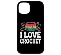 I Love Crochet Yarn Craft Hobby Passion Custodia per iPhone 13