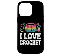 I Love Crochet Yarn Craft Hobby Passion Custodia per iPhone 14 Pro Max