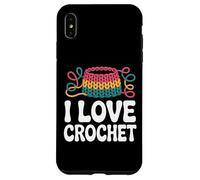 I Love Crochet Yarn Craft Hobby Passion Custodia per iPhone XS Max