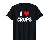 I Love Crops - Heart Farm Farmer Farming Soia Mais Grano Maglietta