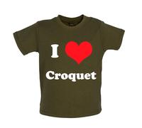 I Love Croquet - Bambino T-Shirt / Body - Player Equipment Sport Set Gioco
