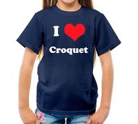 I Love Croquet - T-Shirt - Player Equipment Sport Set Gioco da Giardino