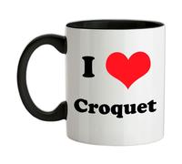 I Love Croquet - Tazza IN Ceramica - Giocatore Equipment Sport Set Gioco