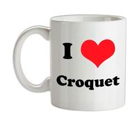 I Love Croquet - Tazza IN Ceramica - Giocatore Equipment Sport Set Gioco
