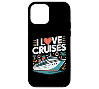 I Love Cruises Ocean Cruise Nave Divertimento Custodia per iPhone 12 mini