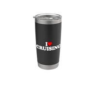I Love Cruising Bicchiere termico in acciaio inox doppia parete