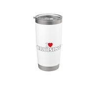 I Love Cruising Bicchiere termico in acciaio inox doppia parete