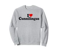 I Love Cuore Cunnilingus Felpa