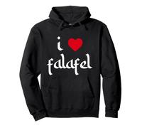 I Love (Cuore) Falafel Medio Oriente Food Vegetariano Hummus Felpa con Cappuccio