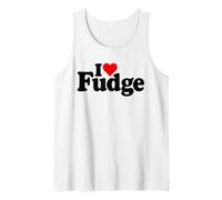 I Love Cuore Fudge Dolci al Cioccolato Confezioni Canotta