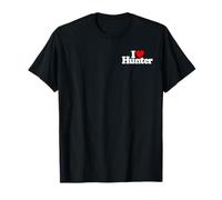 I LOVE CUORE HUNTER NOME SU UN TEE Maglietta