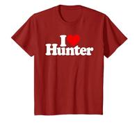 I LOVE CUORE HUNTER NOME SU UN TEE Maglietta
