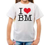 I Love Cuore Iniziali Bm - T-Shirt - Love Ventola Barry Concerto