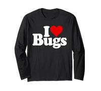 I Love Cuore Insetti ENTOMOLOGIA Maglia a Manica