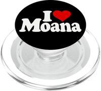 I LOVE CUORE MOANA NOME SU UN TEE PopSockets PopGrip per MagSafe