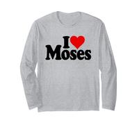 I Love Cuore Mose Maglia a Manica