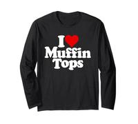 I Love Cuore Muffin Top Maglia a Manica