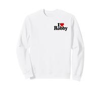 I Love Cuore Robby Robert Rob Nome su Un Tee Felpa