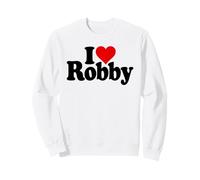 I Love Cuore Robby Robert Rob Nome su Un Tee Felpa