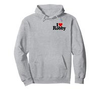 I Love Cuore Robby Robert Rob Nome su Un Tee Felpa con Cappuccio