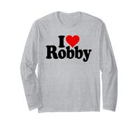 I Love Cuore Robby Robert Rob Nome su Un Tee Maglia a Manica