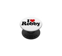 I LOVE CUORE ROBBY ROBERT ROB NOME SU UN TEE PopSockets PopGrip Adesivo