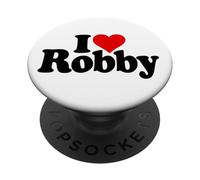 I LOVE CUORE ROBBY ROBERT ROB NOME SU UN TEE PopSockets PopGrip Adesivo