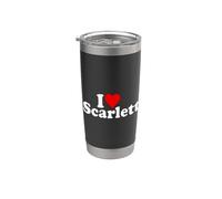 I LOVE CUORE SCARLETT Bicchiere termico in acciaio inox doppia parete
