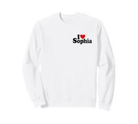 I Love Cuore Sophia Nome su Un Tee Felpa