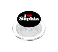 I LOVE CUORE SOPHIA NOME SU UN TEE PopSockets PopGrip per MagSafe