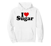 I Love Cuore Zucchero Dolce Dolce Candy Felpa con Cappuccio