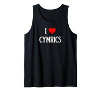 I Love Cymrics I Heart Cymrics Amante dei gatti Grande gatto Felino Pet Canotta