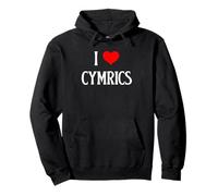 I Love Cymrics I Heart Cymrics Amante dei gatti Grande gatto Felino Pet Felpa con Cappuccio