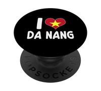 I Love Da Nang Vietnam Bandiera Cuore PopSockets PopGrip Adesivo