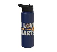 I Love Darts Il preferito degli appassionati Stainless Steel Insulated Water Bottle