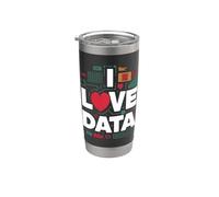 I Love Data Analytics Appassionato di Design Bicchiere termico in acciaio inox doppia parete