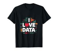 I Love Data Analytics Appassionato di Design Maglietta con Stampa Grafica Economica