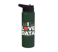 I Love Data Analytics Grafici Tendenze Stainless Steel Insulated Water Bottle