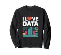 I Love Data Grafici Binari Grafici Felpa
