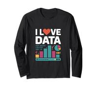 I Love Data Grafici Binari Grafici Maglia a Manica