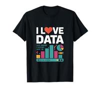 I Love Data Grafici Binari Grafici Maglietta