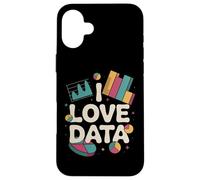 I love Data Insightful Analytics Graph Custodia per iPhone 16 Plus